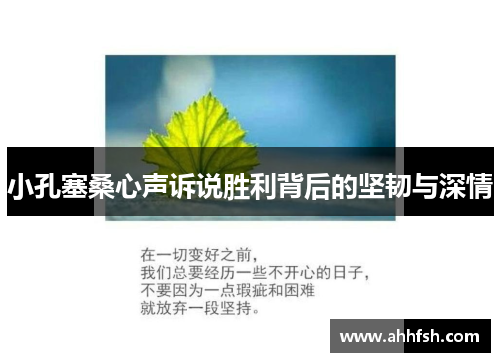 小孔塞桑心声诉说胜利背后的坚韧与深情